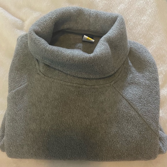 Girls Size 8 Gray fleece crop pullover sweatshirt -Go Warm - Picture 2 of 11